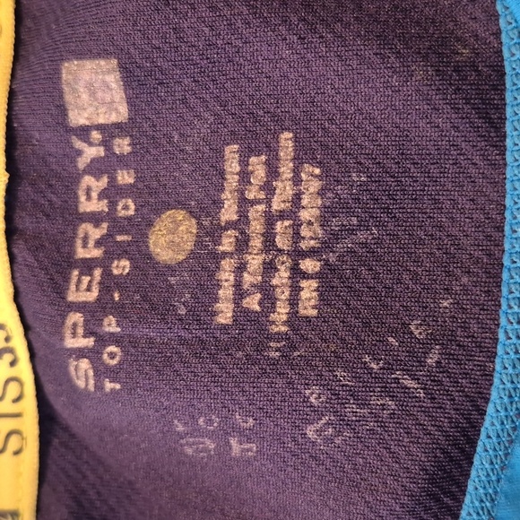 Sperry STS 35 men's light blue no size tag 1x or 2X UPF 50 quick dry VGUC - Picture 5 of 7